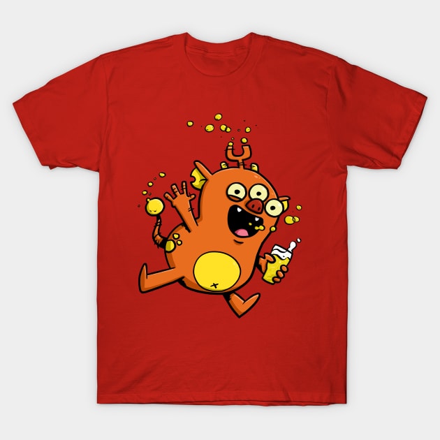 Cream Ale Beer Monster T-Shirt by striffle